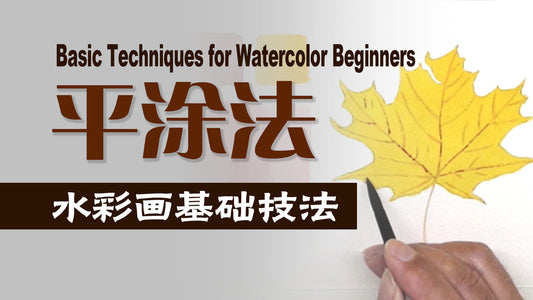 平涂法｜画水彩必须知道的基本技法 ｜Watercolor Technique for Beginners